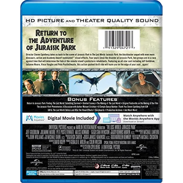 The Lost World - Jurassic Park 2 (Blu-ray New Box Art) [Blu-ray