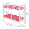 thumbnail image 4 of Mini Modèle de Mobilier de Lit Superposé en Métal avec Matelas à Carreaux, 4 of 8