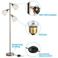 thumbnail image 4 of LEONLITE Industrial Floor Lamp 3-Head Track Tree Floor Lamp, 4 of 7