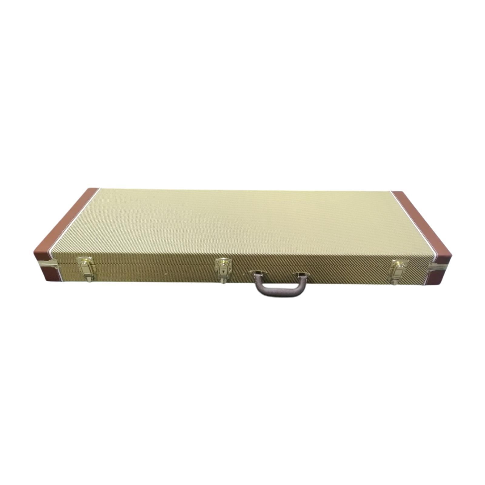LeeQinersw Electric Bass Case Locking Latch Dustproof with Handle Hard Shell Red Lining