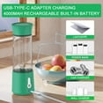 thumbnail image 3 of Xinyolin Wireless Portable Juicer Blender Fruit Mixer with Sharp Blades BPA-Free Dishwasher Safe Powerful Motor Fruit Mixing Machine Juicer Cup, 3 of 8