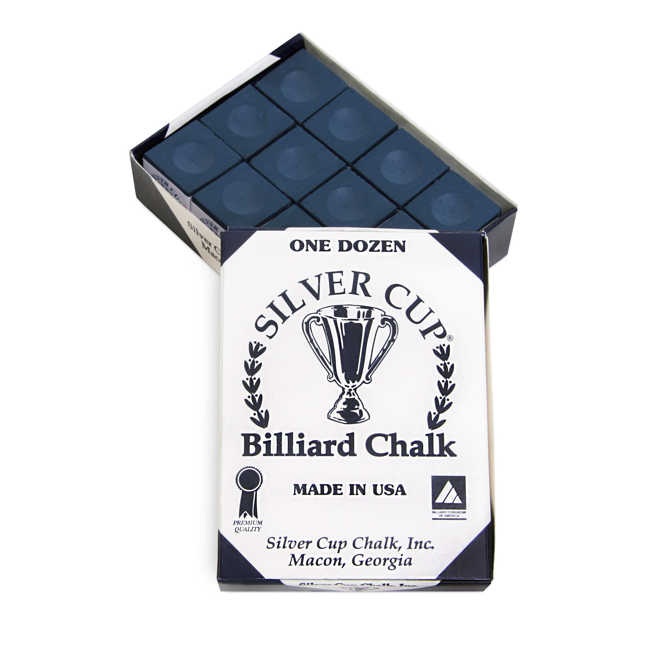 Silver Cup 6 Billiard Chalk – Tan/Brown, 1-Pack, For Pool Cues