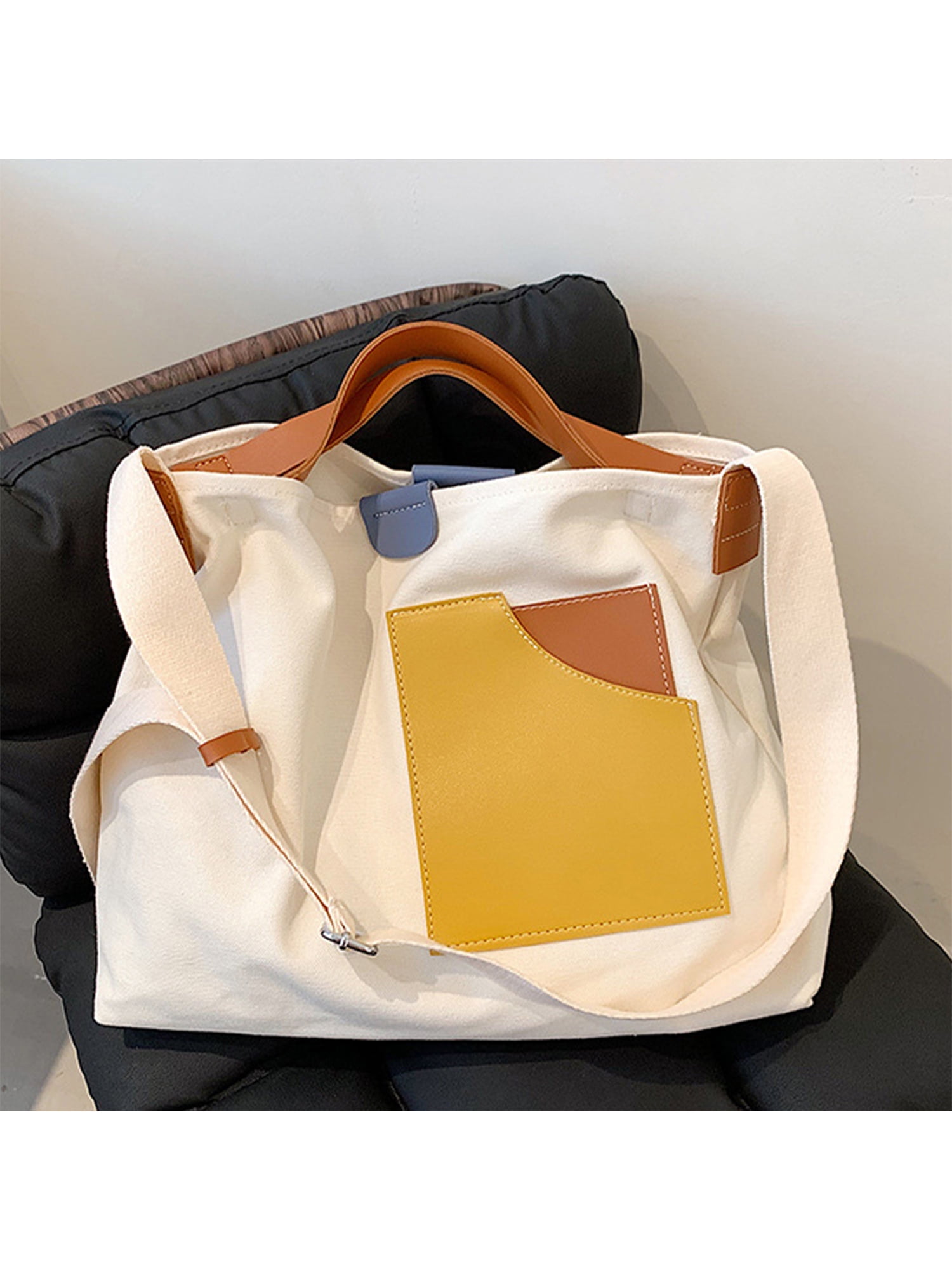 NYTRYD Purse Handbag Womens Ladies Shoulder Bag/Girls Tote Bag Office Bag  for Women Travel Top-Handle Purse Adjustable Shoulder Strap Bag (Yellow)
