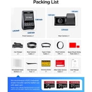 VIOFO Dash Cam A329S Front and Rear 2-Channel 4K 60FPS Dual STARVIS 2 Sensors