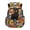 Black Cat Floral Print, variant on FUIALDOLG Capybara and Axolotl Sharing Umbrella Zaino per ragazze with Waterproof, Durable Multi-Pocket 17 Inch Bookbag for Back to School Travel