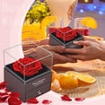 thumbnail image 2 of Clearance! Eeatig Storage Everlasting Flower Gift Box Rose Preservation Flower Box Valentine's Day Mother's Day Handmade Rose Box Jewelry Box Household Essentials Red, 2 of 8