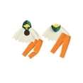 thumbnail image 4 of RUINIXCW Toddler Baby Duck Costume Halloween Hooded Cape with Pants 2Pcs Outfit, 4 of 8