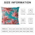thumbnail image 5 of Acheng Short Plush Pillowcase 1 Piece - Palm Leaves with Lush Branches and Leaves, Tropical Jungle Palm Leaves with Charming Colors White, 5 of 5
