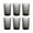 Gray, variant on Drinking Glass set of 6 Kitchen Glassware Tumbler(12 OZ Gray),for Water,,Milk,Juice and Beverage.