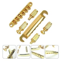 Worgeous Golden Zinc Alloy Guitar Bridge for Electric Guitars Easy Install 6 String Replacement