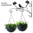 thumbnail image 2 of TOPINCN Soporte de Gancho para Colgar de Planta de Hierro Soportes de Pared para Comederos de Aves Macetas Linternas Campanas de Viento Decoración de Jardín para Hogar Ornamento Khall Tendencias, 2 of 6