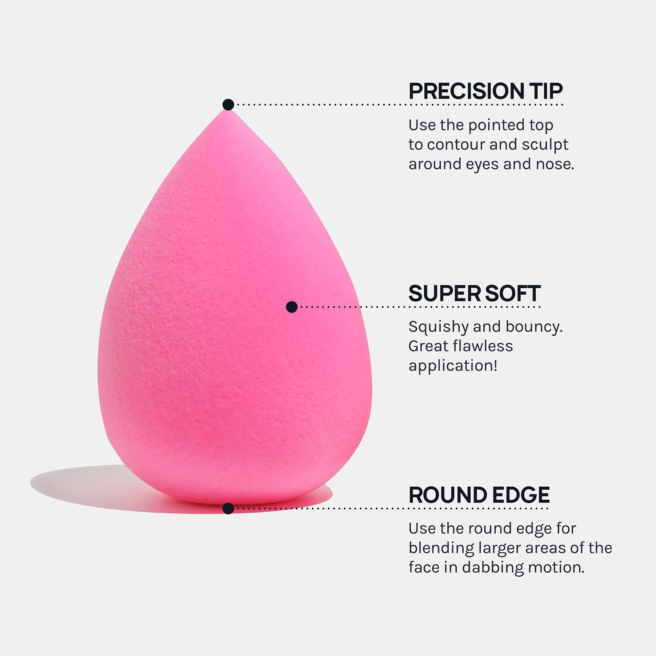 AOA Paw Paw Super Soft Wonder Blender Makeup Sponge 1 Count- Teardrop