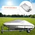 thumbnail image 5 of Cover,And Tear Proof Cover Waterproof 14-16ft Waterproof Heavy Fabric Durable And Heavy Duty Silver Boat Cover Waterproof Heavy Duty Cover Eryue Boat 300d Ox Fabric Huiop, 5 of 5
