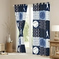 thumbnail image 3 of Feelyou Baseball Blackout Curtains Set of 2 (52x84 Each), Eat Sleep Sport Window Curtains, 3 of 6