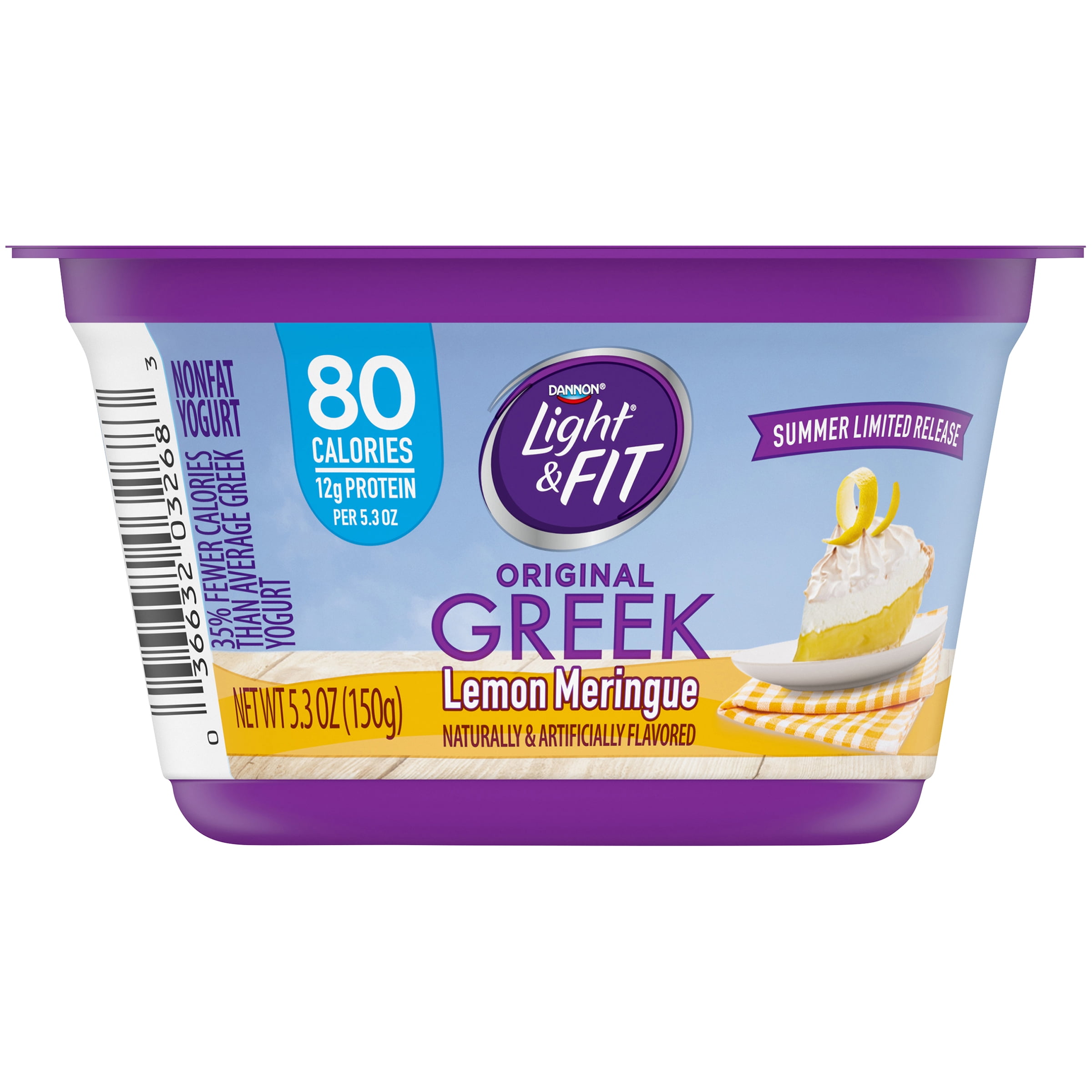 Light + Fit Nonfat GlutenFree Seasonal Greek Yogurt, 5.3 Oz. Walmart