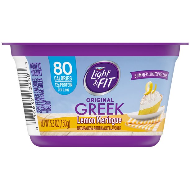 Light + Fit Nonfat GlutenFree Seasonal Greek Yogurt, 5.3 Oz. Walmart