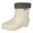 White, variant on LIJCC Non Slip Warm Rain Boots for Women Water Proof Elastic Slip on Ankle Removable and Washable Booties Non Slip Warm Rain Boots