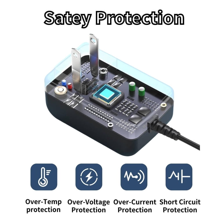 Cargador De 6V 2A Para Micrófono Interactivo Vtech Kidi Superstar DJ Studio – Fuente De Alimentación Con Cable De 1.2m