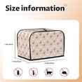 thumbnail image 5 of Balery Funny Chicken Pattern Oven Cover Kitchen Bread Machine Protector, 2 Slice Toaster Cover for Home, Anti Dust Fingerprint Coaster Cover, 5 of 7