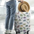 thumbnail image 2 of White Cartoon Dinosaurs Names Pattern Luggage Cover Fashion Suitcase Cover Baggage Covers Fit 25-28 Inch Luggage (Go Travel), 2 of 5