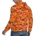 thumbnail image 6 of Pofeuu Mushroom Print Mens Casual Hooded Collar Drawstring Hoodies Pullover Sweatshirts Casual Long Sleeve Shirts-3X-Large, 6 of 7