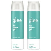 (2 pack) (2 pack) glee Cucumber Aloe Shave Gel, 7oz