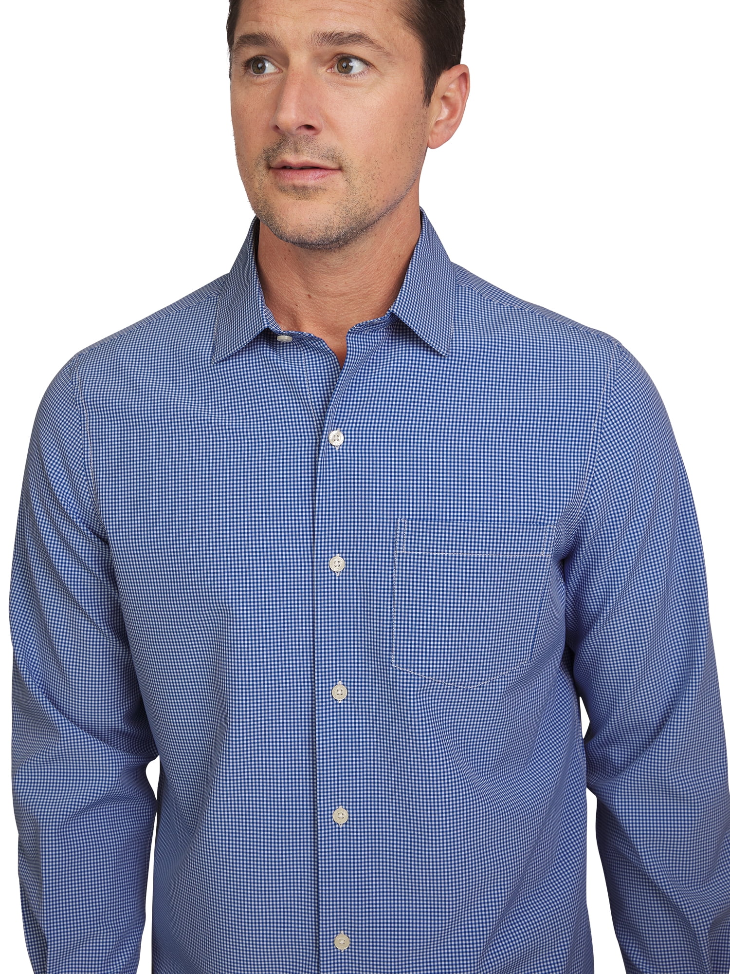 Chaps Men's & Big Men's Classic Performance Long Sleeve Stretch Button-Down Shirt, Sizes S-2XL