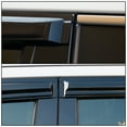thumbnail image 6 of IKON MOTORSPORTS, Window Visor Compatible With 2014-2019 Toyota Highlander Vent Sun Shade Rain Guards Side Window Deflectors, 6 of 7