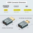 thumbnail image 7 of CY 2pcs/set Compatible Micro HDMI Female to Mini Male HDMI 1.4 Male Adapter 4K@60hz, 7 of 7