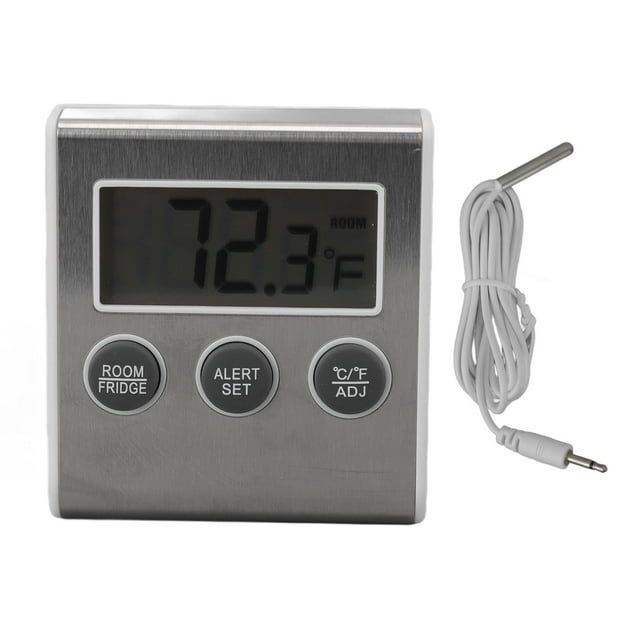 Freezer Thermometerwith Magnet,Digital Fridge Thermometer Alarm Digital Refrigerator Thermometer Digital Freezer Thermometer Future-Proof Design
