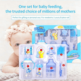 thumbnail image 3 of BUTOMKY Newborn Baby Bottle Gift Set, Anti-Colic Wide Neck Feeding Bottles with Baby Bottle,Bottle Brush & Baby Care Accessories for Baby Shower, 3 of 9