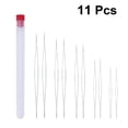 thumbnail image 4 of MesaSe 10pcs Handwork Beading Needles Kit Threaders Set Sewing Needles with Storage Bottle DIY Jewelry Making Accessaries (5.8/7.6/10.2/, 4 of 8