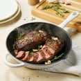 thumbnail image 3 of Tramontina Mesa Enameled Cast Iron Skillets, 10 Inch Frying Pan - White, 3 of 9