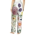 thumbnail image 3 of Kll Womens Autumn Garden Print Pajama Pants Soft Pajama Bottoms For Women Cozy Lounge Pants, 3 of 9