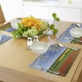 thumbnail image 4 of Ambesonne Colorful Place Mats Set of 4, Poppy Field Landscape, Standard Size, Multicolor, 4 of 6