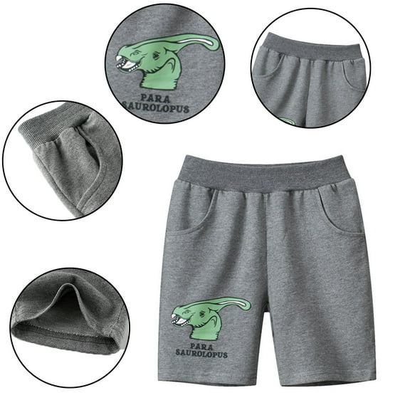 KYAIGUO Toddler Kids Boys Shorts Baby Summer Casual Cotton Pants with Pockets for 1-8 Years Old