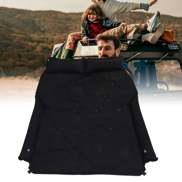 Inflatable SUV Air Mattress, Car Air Mattress Travel Camping Bed Portable Car Sleeping Mattress with 2 Pillow, Auto Inflation Travel Bed for Mid Large SUV, Minivan, Truck