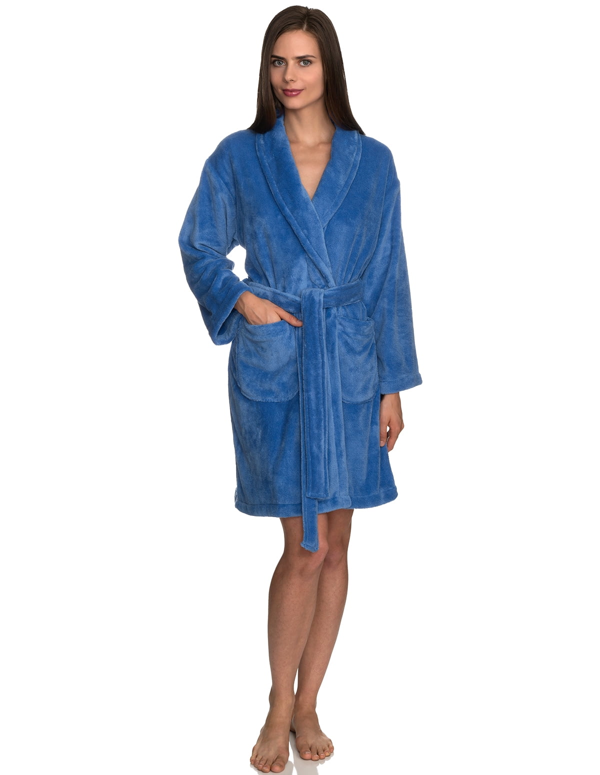 TowelSelections TowelSelections Women's Robe, Plush Fleece Short Spa