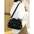 thumbnail image 3 of Frontwalk Women Handbags Large Capacity Crossbody Bags Adjustable Strap Portable Shoulder Bag Zipper Ladies Black, 3 of 6