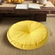 thumbnail image 1 of Cojín redondo de tela gruesa, estilo japonés, de lino, para futón, balcón, ventana, tatami, puf de suelo, cojines de asiento de lino preencogido, 1 of 6