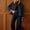 Navy, variant on Women Oversize Trench Coat Plaid Lining Lapel Button Down Casual Crop Jacket Outwear with Pockets