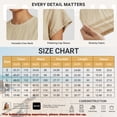 thumbnail image 4 of Sprinmer Womens Crewneck Textured Blouse Cap Sleeve Casual Summer Tops Solid Tee Shirt Pink M, 4 of 8