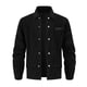 thumbnail image 1 of Kalauyu Men's Corduroy Shacket with Pockets Button Down Work Jackets Casual Long Sleeve Jacket, 1 of 4
