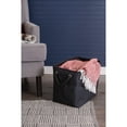 thumbnail image 3 of DII Rectangle Modern Polyester Large Storage Bin in Variegated Black, 3 of 6
