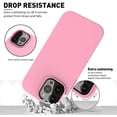 thumbnail image 3 of For Apple iPhone 13 Pro/ iPhone 13 Case with Built-in Screen Protector,Rugged PC Front Cover + Soft TPU Non-Slip Cover, Shockproof Full-Body Protective Case Cover - Pink, 3 of 5