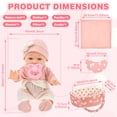 thumbnail image 2 of Keyohome Baby Dolls, 12" Baby Doll Playset with Sleeping Carrier Bassinet Bed Set in Gift Box, Soft Reborn Baby Doll with Cloths/Blanket/Feeding Kit for Girls Ages 3+, 2 of 9