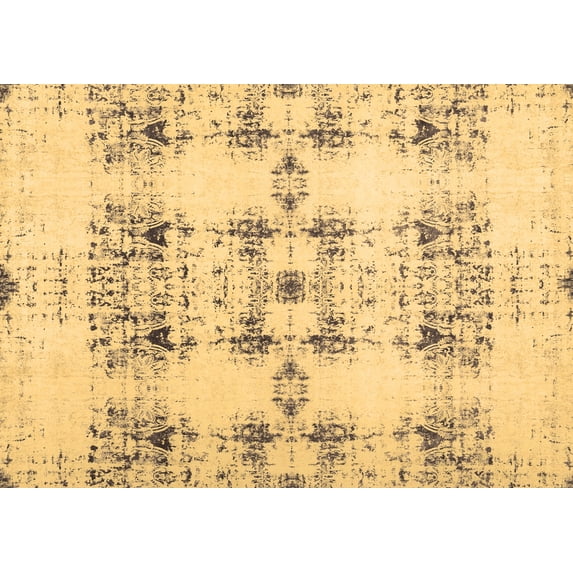 Ahgly Company Indoor Rectangle Solid Brown Modern Area Rugs, 8' x 10'