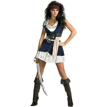 Pirates of the Caribbean Jack Sparrow Sassy Adult Halloween Costume