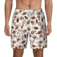 thumbnail image 3 of Uemuo Rugby Style Pattern Mens Swim Trunks Quick Dry Board Shorts with Mesh Lining, Stretch Beach Shorts Quick Dry No-Chafing Board Shorts-Small, 3 of 9