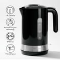 thumbnail image 6 of OVENTE 1.8L Electric Kettle, 1500W Fast Boiling Heater for Coffee or Tea, BPA Free, Easy to Fill Lid, Water Level Window, Auto Shut-Off, Boil-Dry Protection and Removable Filter, Black KP413B, 6 of 8